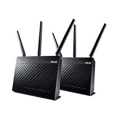 image of ASUS RT-AC68U AiMesh (2 Pack) AC1900 Dual Band Gigabit Wifi Router with Spec and Price in BDT