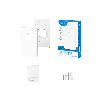 image of CUDY AP1300 Wall – Dual Band AC1200 Wall-Plate Gigabit Wi-Fi Access Point with Spec and Price in BDT