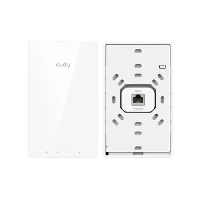 image of CUDY AP3000 Wall - Dual Band AX3000 Wall-Plate Gigabit Wi-Fi 6 Access Point with Spec and Price in BDT