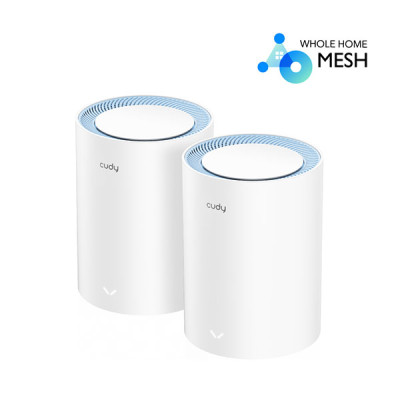 image of CUDY M1200 (2-Pack) AC1200 Dual Band Whole Home Wi-Fi Mesh Router with Spec and Price in BDT