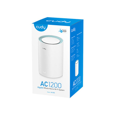 image of Cudy M1300 (1-pack) AC1200 Dual Band Whole Home Wi-Fi Mesh Gigabit Router with Spec and Price in BDT