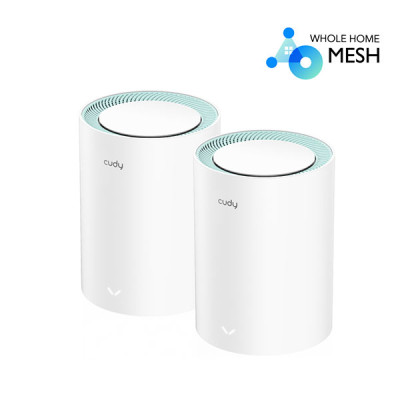 image of Cudy M1300 (2-pack) AC1200 Dual Band Whole Home Wi-Fi Mesh Gigabit Router with Spec and Price in BDT