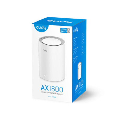 image of Cudy M1800 1-Pack AX1800 Whole Home Mesh Dual Band Gigabit WiFi Router with Spec and Price in BDT