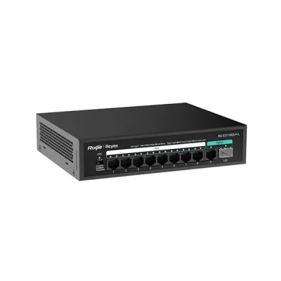 image of Ruijie RG-ES110GS-P-L 10-Port 10/100/1000 Mbps Unmanaged PoE Switch with Spec and Price in BDT