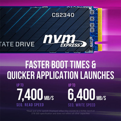 image of PNY CS2340 1TB M.2 2280 NVMe Gen 4x4 SSD with Spec and Price in BDT