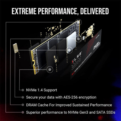 image of PNY XLR8 CS3140 1TB M.2 NVMe Gen 4 SSD with Spec and Price in BDT