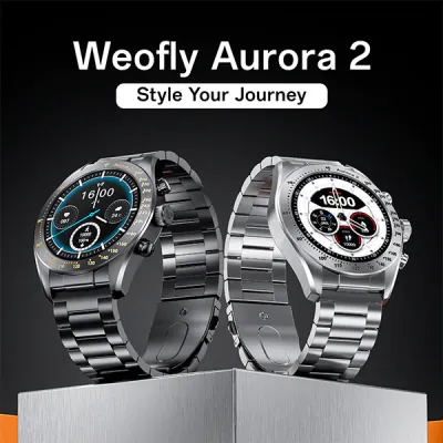 image of Weofly Aurora 2 AMOLED AOD Display Bluetooth Calling Smartwatch with Spec and Price in BDT