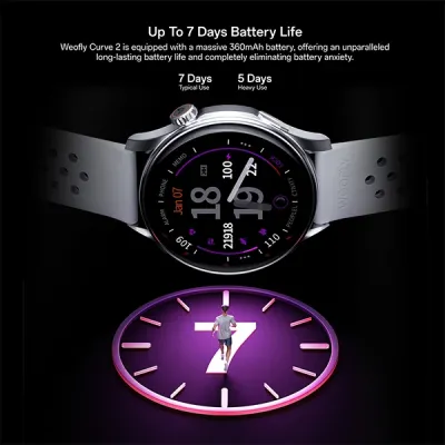 image of Weofly Curve 2 AMOLED Display Bluetooth Calling Smartwatch with Spec and Price in BDT