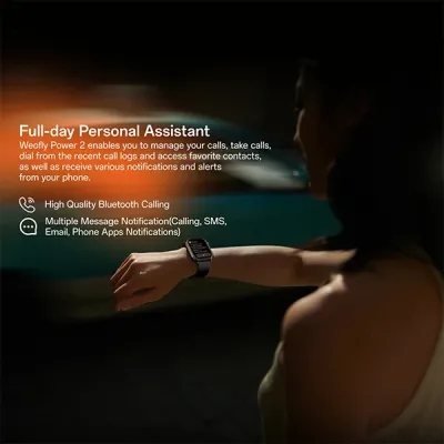 image of Weofly Power 2 AMOLED Display Bluetooth Calling Smartwatch with Spec and Price in BDT
