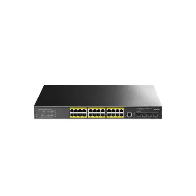 image of CUDY GS5024PS4 - 24 Port Gigabit PoE+ L3 Managed Switch with Spec and Price in BDT