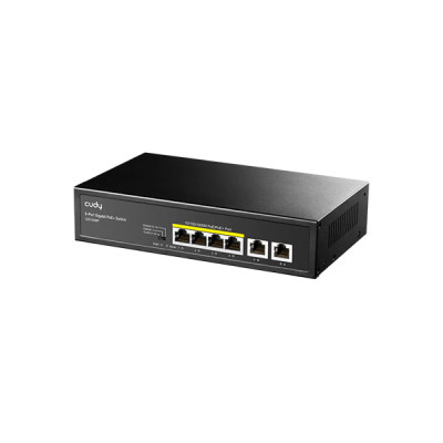 image of CUDY GS1006P - 4-Port Gigabit PoE+ Switch with 2 Gigabit Uplink Ports with Spec and Price in BDT