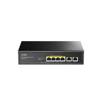 image of CUDY GS1006P - 4-Port Gigabit PoE+ Switch with 2 Gigabit Uplink Ports with Spec and Price in BDT