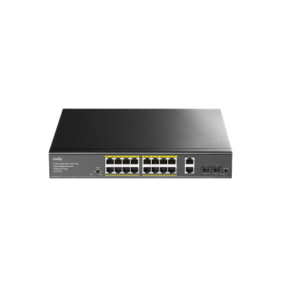 image of Cudy GS1018PS2 16-GbE PoE Switch with 2 Uplink GbE and 2 Uplink SFP with Spec and Price in BDT
