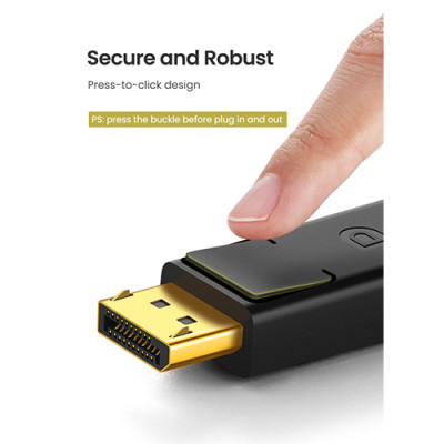 image of UGREEN DP102 (10245) DP Male to Male Cable - 1.5M with Spec and Price in BDT