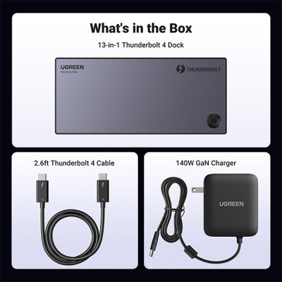 image of UGREEN Revodok Max 313 U709 (25085EU) 13-in-1 Docking Station with Spec and Price in BDT