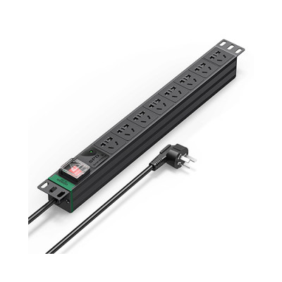 image of UGREEN CD285 (25354) 8-Outlet Rack Mount PDU Power Strip with Spec and Price in BDT