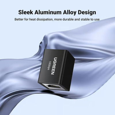 image of UGREEN NW261 (25964) RJ45 Coupler - Black with Spec and Price in BDT