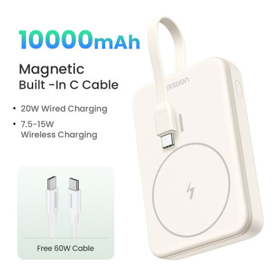image of Ugreen PB760 (35341) 10000mAh Magnetic Wireless Power Bank with Spec and Price in BDT