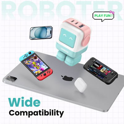 image of Ugreen CD361 (35856) Nexode 65W 3-Port GaN Fast Charger - US with Spec and Price in BDT