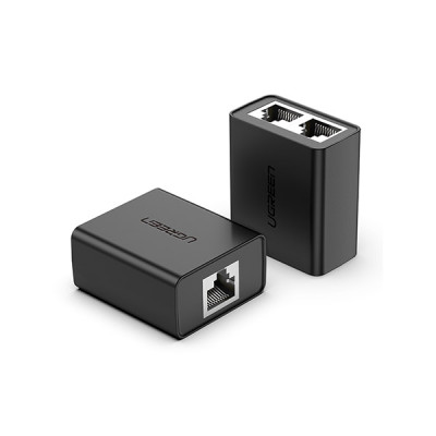 image of UGREEN CM210 (50923) RJ45 Splitter Adapter 2 Pack - Black with Spec and Price in BDT