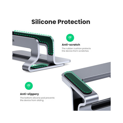 image of UGREEN LP258 (60643) Vertical Dual Slot Laptop Stand with Spec and Price in BDT