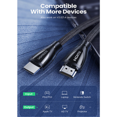 image of UGREEN HD140 (80405) HDMI A M/M Cable - 5M with Spec and Price in BDT