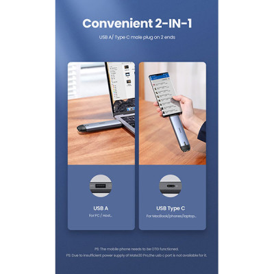 image of UGREEN CM298 (70533) USB M.2 SSD Enclosure with Spec and Price in BDT