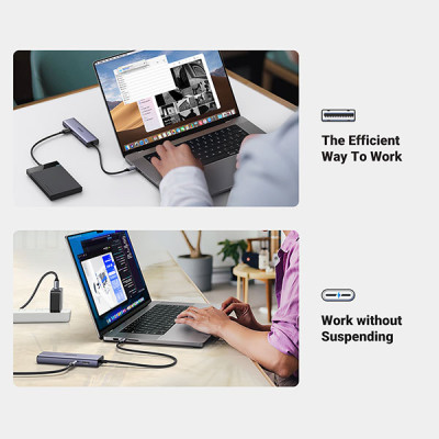 image of UGREEN Revodok 1061 CM512 (15598) 6-in-1 USB-C Docking Station with Spec and Price in BDT