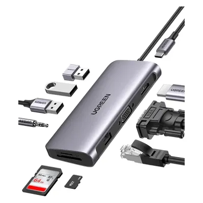 image of UGREEN CM639 (45380) Multifunction 10-in-1 USB-C Docking Station with Spec and Price in BDT