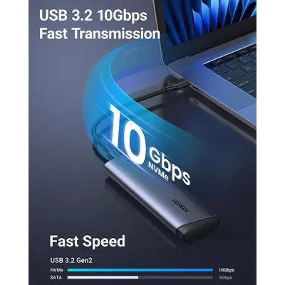 image of UGREEN CM767 (35267) M.2 NVMe SSD Enclosure with Spec and Price in BDT