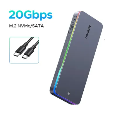 image of UGREEN CM777 (25665) M.2 NVMe/SATA SSD Enclosure with Spec and Price in BDT