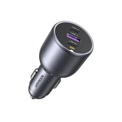 image of UGREEN EC705 (35025) 130W 3-Port Fast Car Charger with Spec and Price in BDT