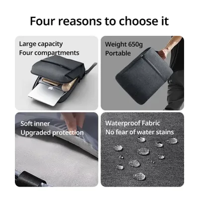 image of UGREEN LP664 (90798) 15.6-inch Laptop Backpack B02 - Grey with Spec and Price in BDT