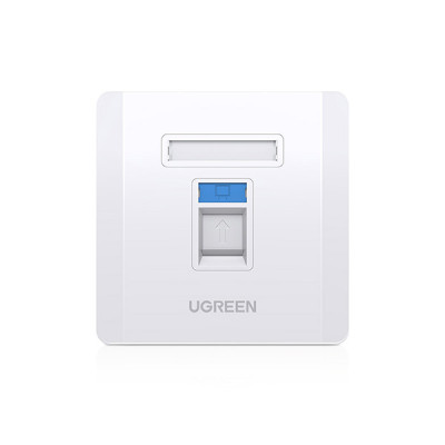 image of UGREEN NW144 (80180) Single-Port Wall Plate with Spec and Price in BDT