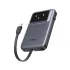 UGREEN PB511 (35603B) 30W 10000mAh Power Bank with Built-in Cable - Black