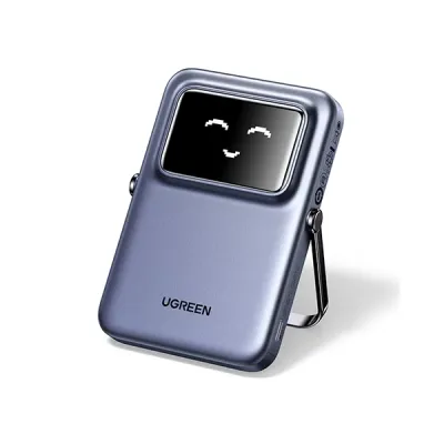 image of UGREEN PB571 (35605B) 20W 5000mAh Magnetic Wireless Power Bank - Grey with Spec and Price in BDT