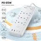 UGREEN S551 (35011) 65W 6-Outlet Surge Protector Power Strip