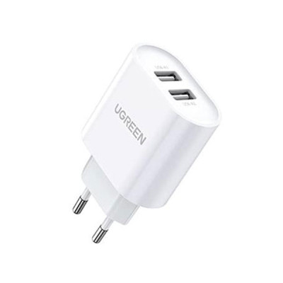 image of UGREEN CD104 (20384) Charger 2x USB 3.4 A White  with Spec and Price in BDT