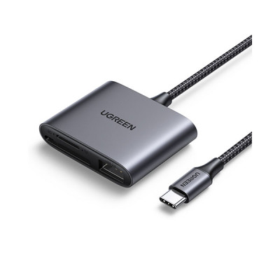 image of UGREEN CM387 (80798) 3-in-1 USB C SD Card Reader with Spec and Price in BDT