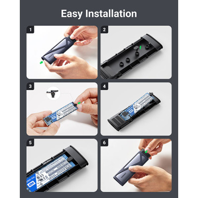 image of UGREEN CM400 (10902) M.2 NVMe SSD Enclosure with Spec and Price in BDT