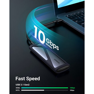 image of UGREEN CM400 (10902) M.2 NVMe SSD Enclosure with Spec and Price in BDT
