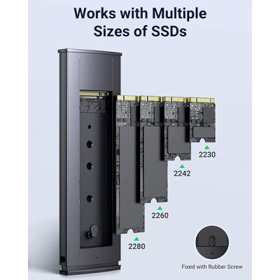image of UGREEN CM578 (15512) M.2 NVMe SSD Enclosure with Spec and Price in BDT