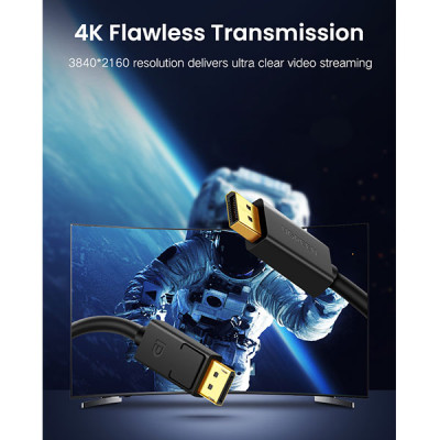 image of UGREEN DP102 (10212) 4K DisplayPort Cable - 3M with Spec and Price in BDT