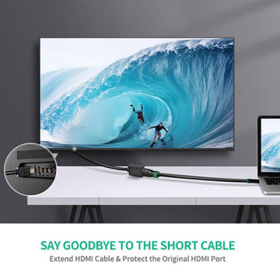 image of UGREEN HD107 (10141) HDMI Male to Female Cable - 1M with Spec and Price in BDT