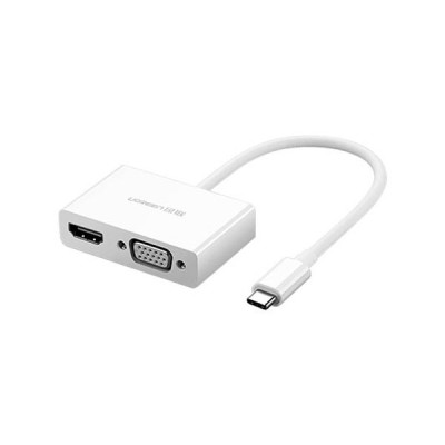 image of UGREEN MM123 (30843) USB C to HDMI VGA Adapter with Spec and Price in BDT