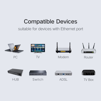 image of UGREEN NW111 (50248) Cat 6 Shielded Crystal Head - 100 Pack with Spec and Price in BDT
