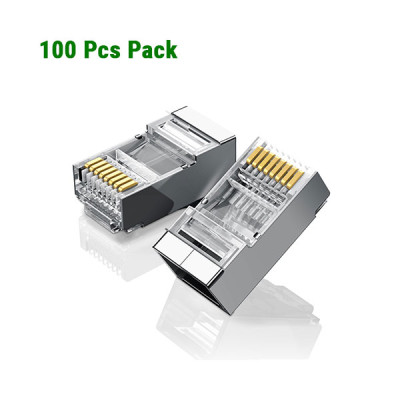 image of UGREEN NW111 (50248) Cat 6 Shielded Crystal Head - 100 Pack with Spec and Price in BDT