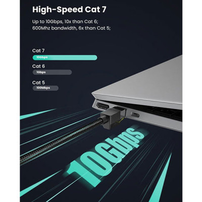 image of UGREEN NW150 (80423) Cat7 RJ45 Ethernet Cable - 2M with Spec and Price in BDT