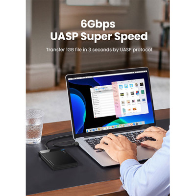 image of UGREEN US221 (50743) USB-C 2.5 Inch Hard Drive Enclosure with Spec and Price in BDT