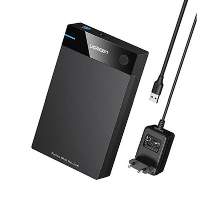 image of UGREEN US222 (50422) USB 3.0 B To 3.5”/2.5″ SATA Hard Driver Enclosure with Spec and Price in BDT